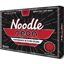 TaylorMade 2018 Noodle Neon Matte Red Golf Balls - 1 Dozen