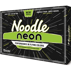 TaylorMade 2018 Noodle Neon Matte Lime Golf Balls - 1 Dozen