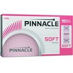 Pinnacle Soft Pink Golf Balls - 15 Pack