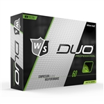 Wilson Staff DUO Professional Green Matte Golf Balls - 1 Dozen