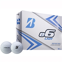 Bridgestone e6 Lady White Golf Balls - 1 Dozen