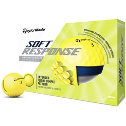 TaylorMade Soft Response Yellow Golf Balls - 1 Dozen