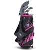 US Kids UL51-s 5 Club Stand Set - Black/Pink Bag