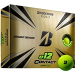 Bridgestone e12 Contact Matte Green Golf Balls - 1 Dozen