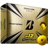 Bridgestone e12 Contact Matte Yellow Golf Balls - 1 Dozen