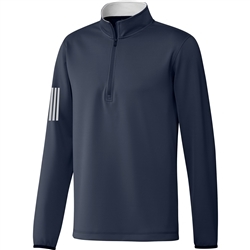 Adidas 3-Stripe Midweight Layering Sweatshirt - Navy/White