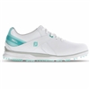 FootJoy Pro SL Women's Golf Shoes - White/Aqua