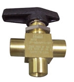 3 Way Ball Valve 1/8FPT (Chemical Select) SKU 8.619-500.0