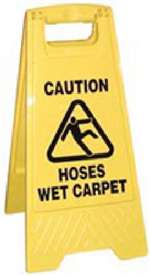 CAUTION FOLDING PLASTIC SIGN SKU AW02