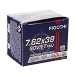 Fiocchi  124gr FMJ 762X39 1000rds