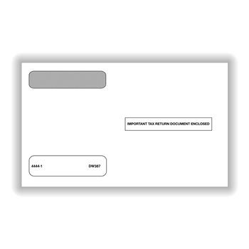 W-2 4Up Horizontal Double Window Envelope