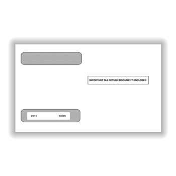 W-2 4Down Double Window Envelope