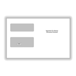 1099 2-up Diagonal Seam Double Window Envelope