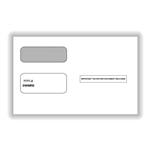 1099 2-up Double Window Envelope - Self Adhesive