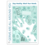 "Germs are All Around You" Poster