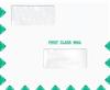 First Class Mail Double Window Envelope