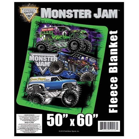 Monster Jam Grave Digger Fleece Blanket