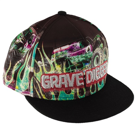 Grave Digger Flames Youth Cap