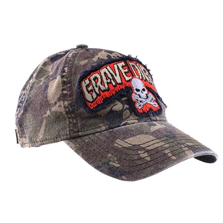 Grave Digger Piston Camo Cap