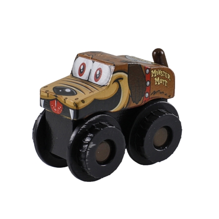 Monster Jam Truckin Pals Monster Mutt Wooden Truck