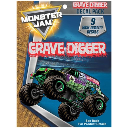Monster Jam Grave Digger Trucks Decal Pack