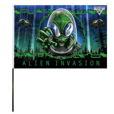 Alien Invasion Flag (14x22 in)