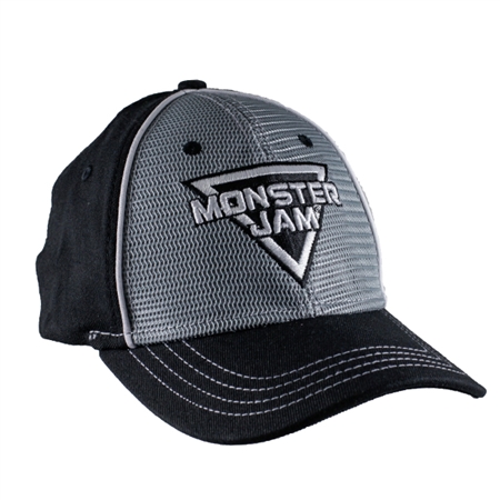 Monster Jam Triple Grey Front Cap