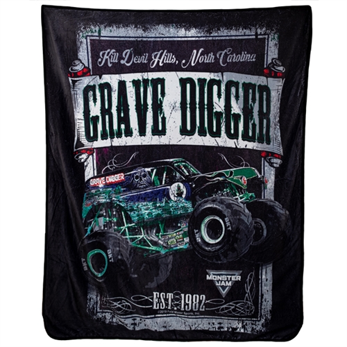 Grave Digger Fleece Blanket