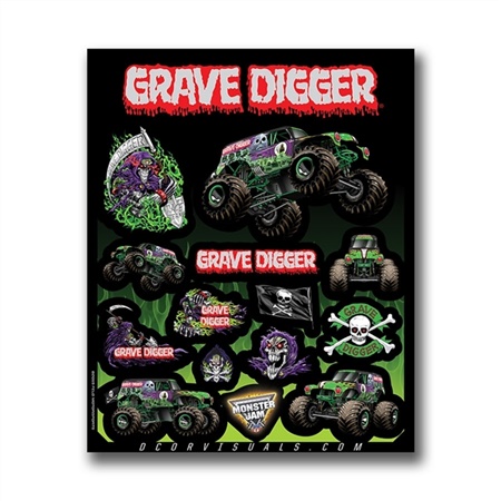 Grave Digger Decal Sheet