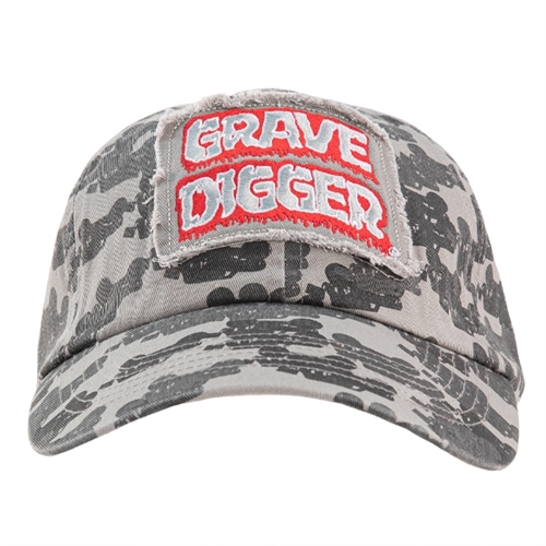 Grave Digger Silhouette Camo Cap