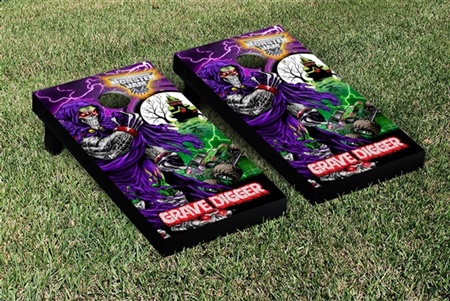 Monster Jam Grave Digger Cornhole Game Set Creature Version