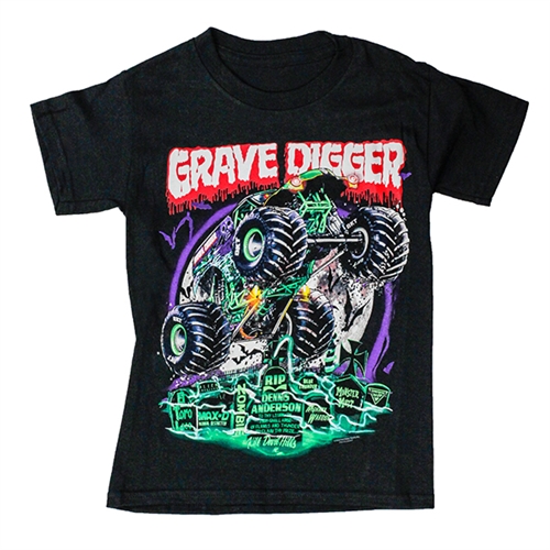 Grave Digger Graveyard Tee - 4T