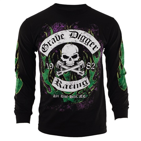 Grave Digger Rockers Long Sleeve Youth Tee