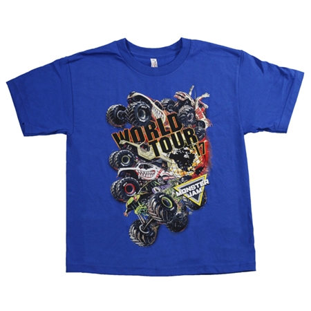 Monster Jam Series 2017 Blue Youth Tee