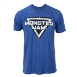 Monster Jam Distressed Blue Tee