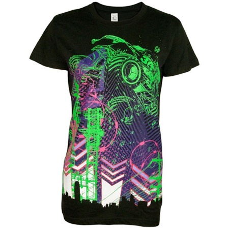 Grave Digger Ladies Skyline Tee