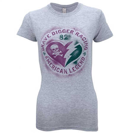 Grave Digger Ladies Heartbreak Tee