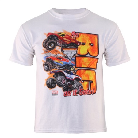 Monster Jam Youth Tee - White