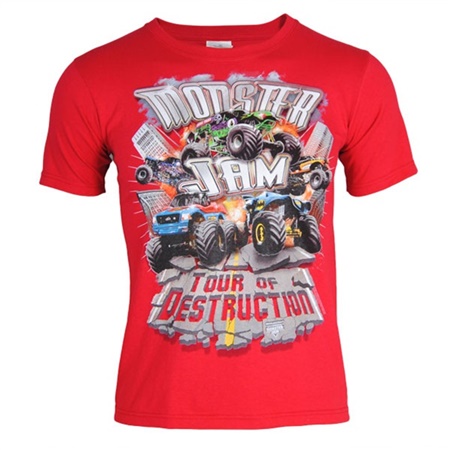 Monster Jam Youth Series Tee - Red