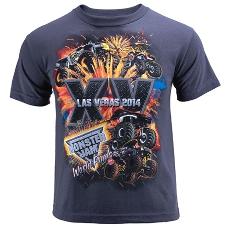 World Finals XV Stackem Youth Gray Tee