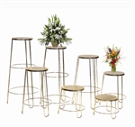 Set of 7 Round Basket Stands