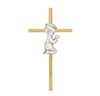 Praying Boy on Cross Applique