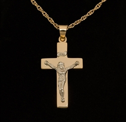 14K Gold Crucifix