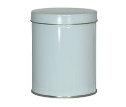 White Round Tin