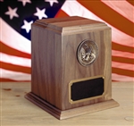 Oversize Walnut Military Spec Urn