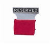 Aluminum "Reserved" Seat Signs