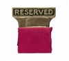 Gold Plated "Reserved" Seat Signs