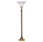 Tiffany Style Torchiere Lamp