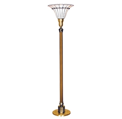 Tiffany Style Torchiere Lamp