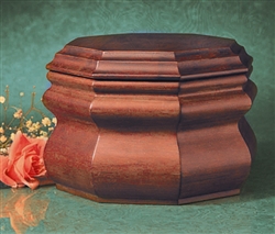 Octagon Wood Urn